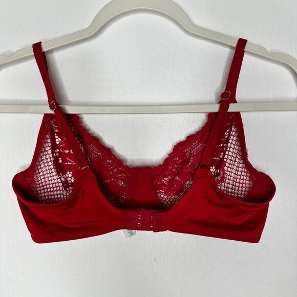 Le Mystere Women's Lace Allure Unlined Bra Size 34D - Picture 4 of 5